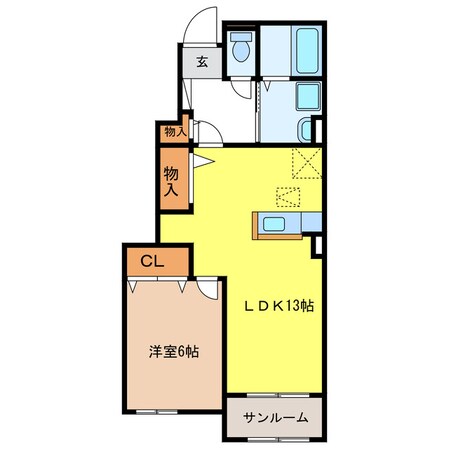 フランヴェールⅡの物件間取画像